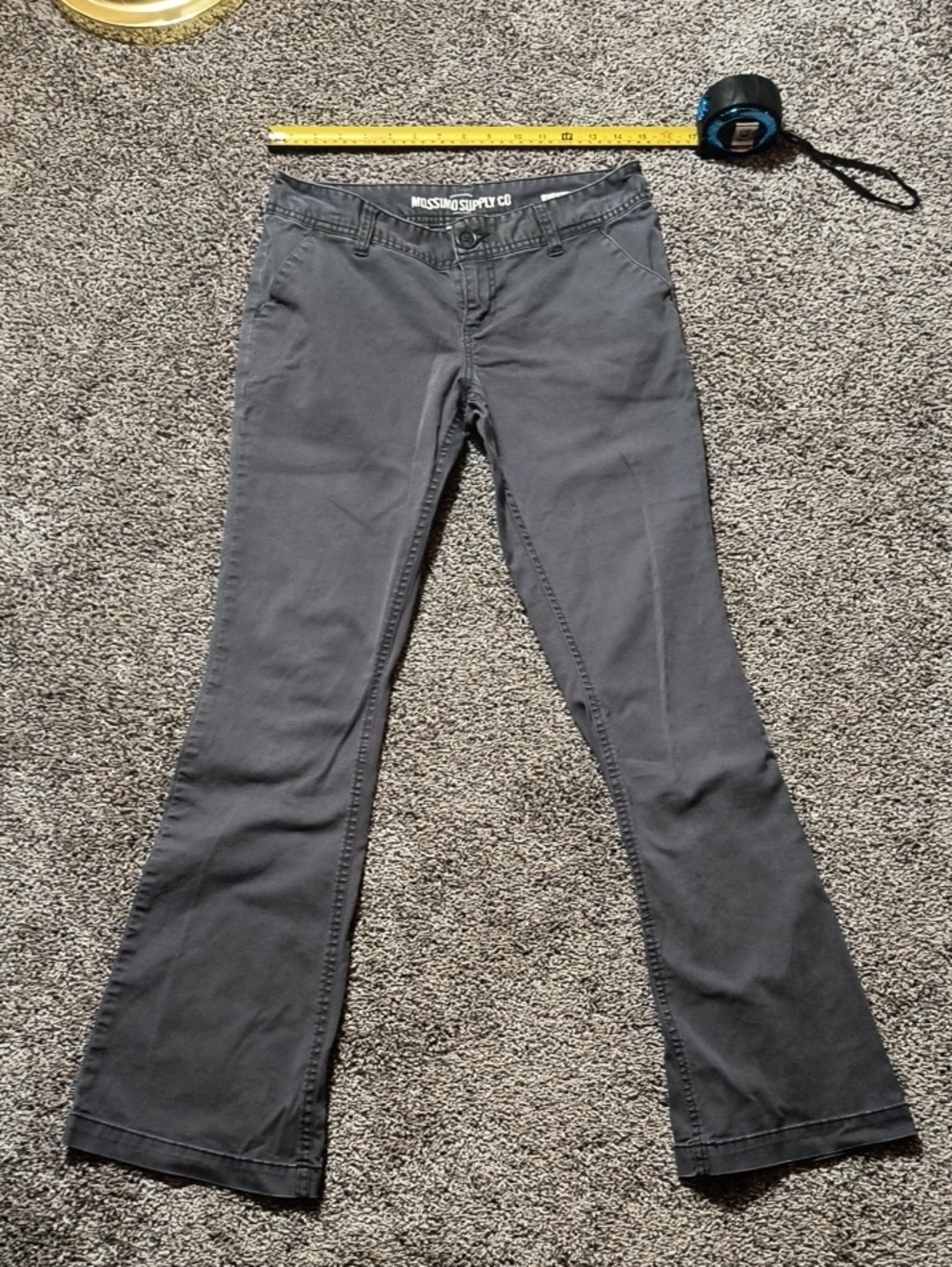 Mossimo Supply Charcoal Gray Boot-Cut Pants